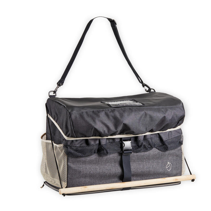 Sac de box équitation ALL IN gris et gris foncé.