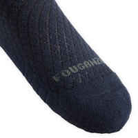 Kids' Horse Riding Socks SKS 500 Twin-Pack - Navy/Pink Pony Print