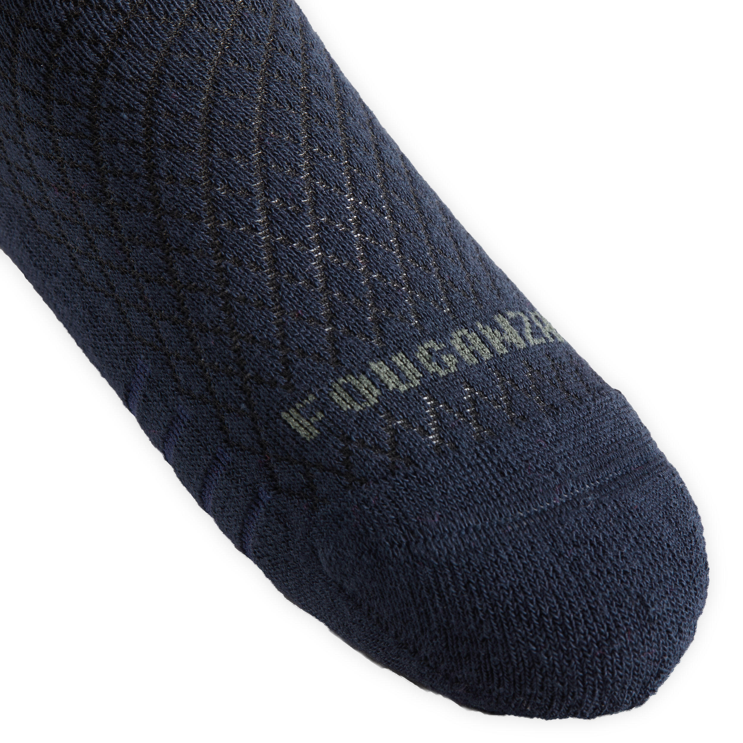 Paardrijsokken voor kinderen SKS 500 ponymotief marineblauw/rozeSet van 2 stuks 5/9
