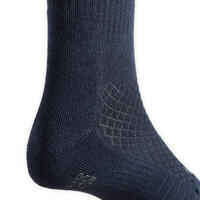 Kids' Horse Riding Socks SKS 500 Twin-Pack - Navy/Pink Pony Print