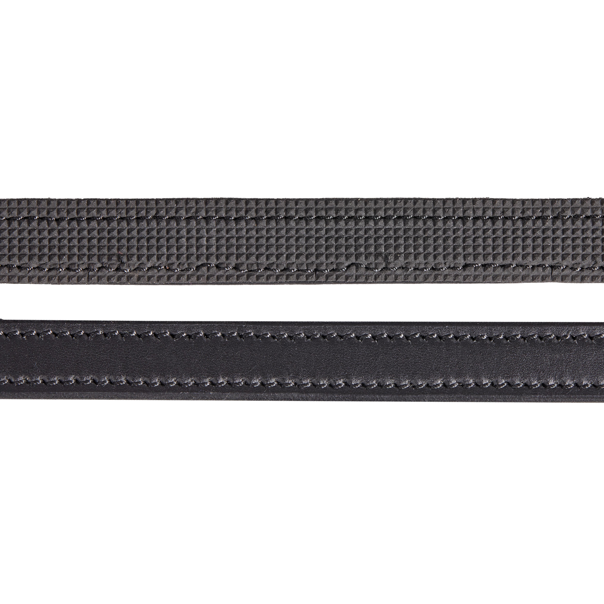 Horse Riding Fine Grip Reins - 500 Black - FOUGANZA