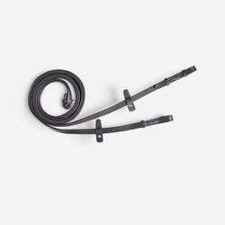 Rênes équitation fines grip Cheval - 500 noires