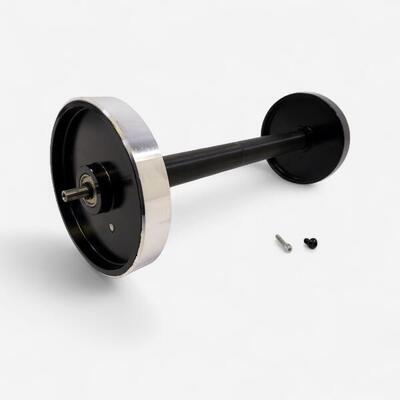 Rolle vorne mit Schwungrad