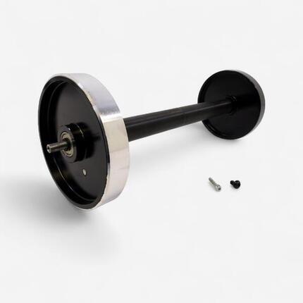 Rolle vorne mit Schwungrad