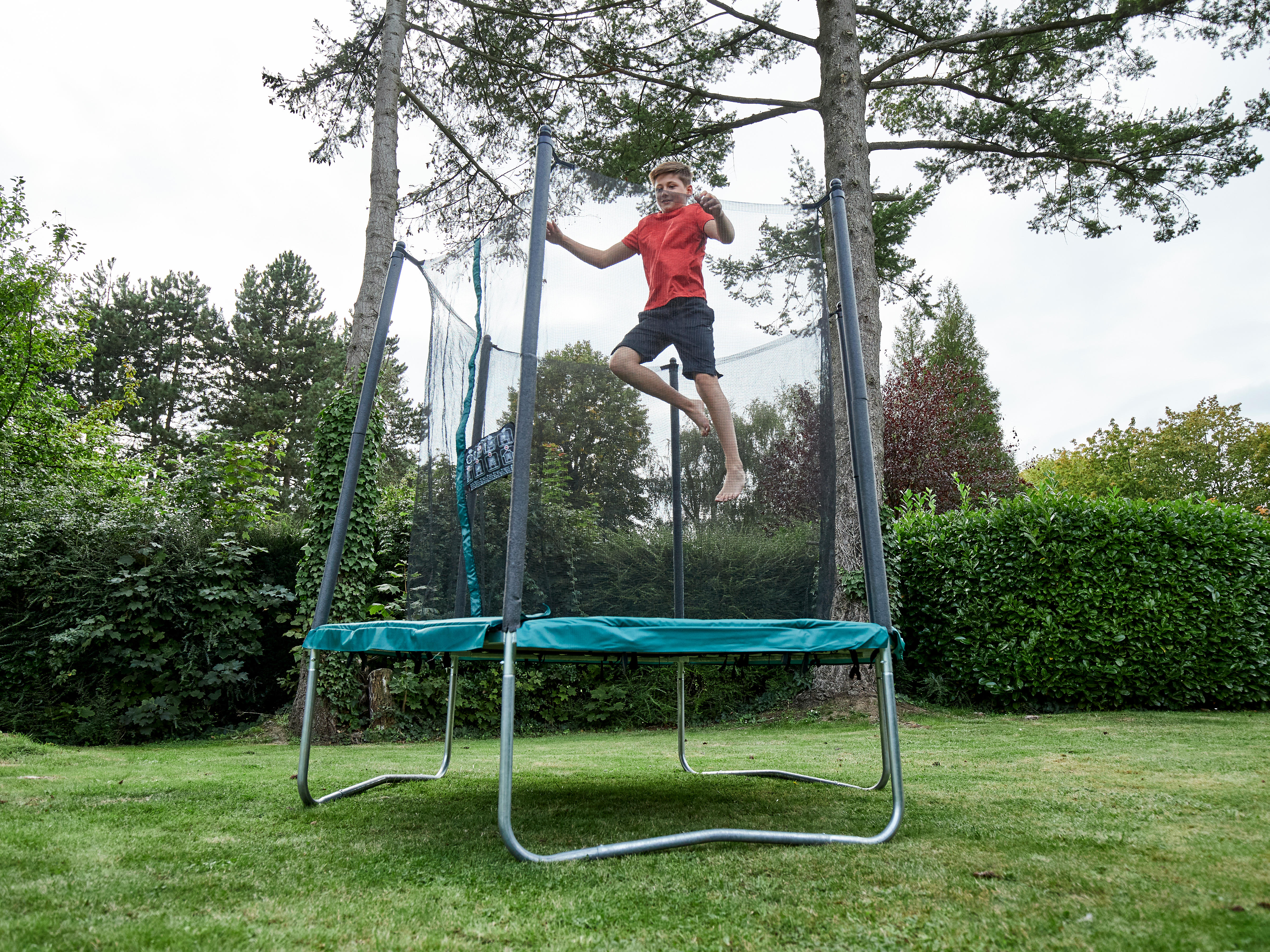 7'8'' (240 cm) Diameter Trampoline - Hexagonal 240 - Black‎, green‎ - Domyos - Decathlon