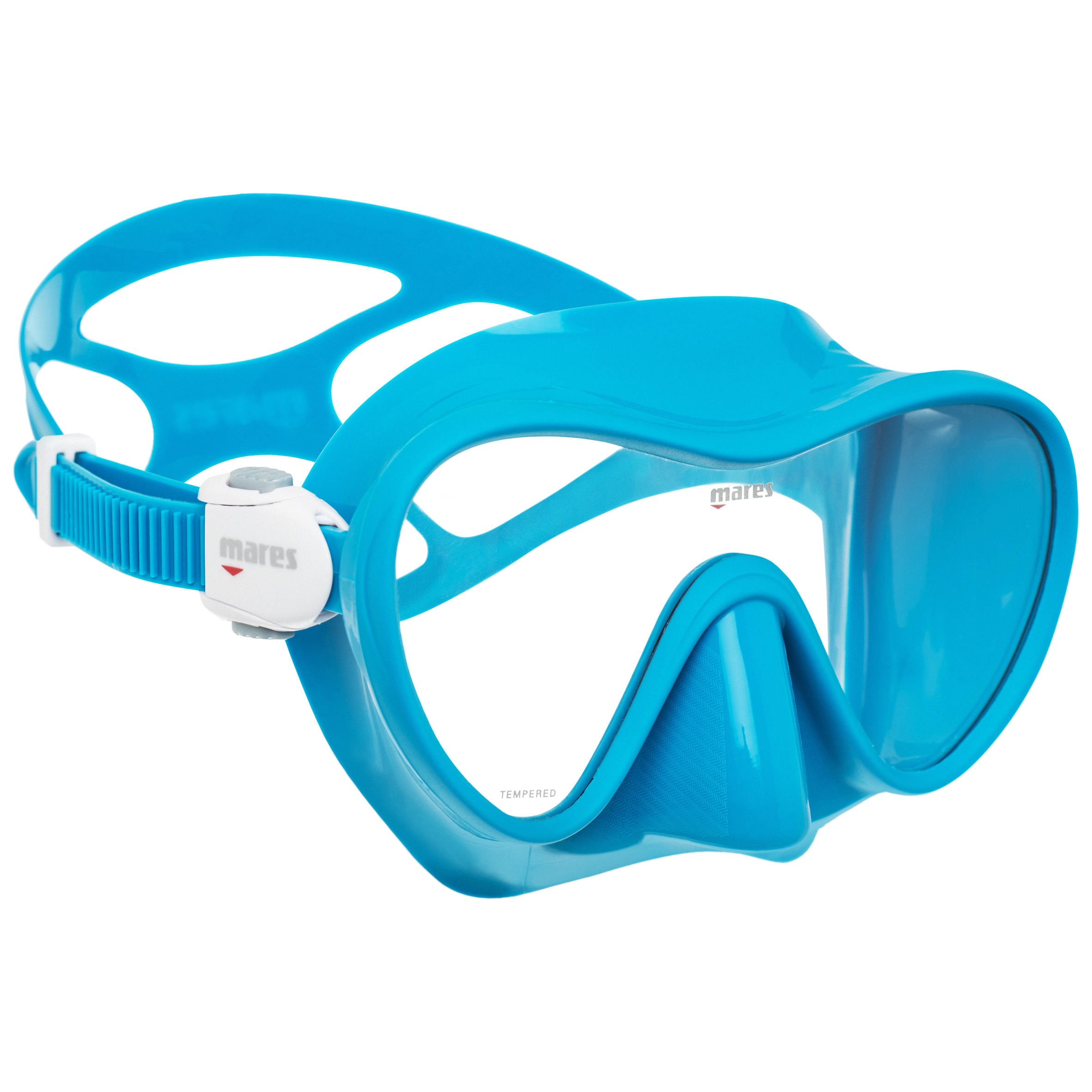 Scuba diving mask, fins, snorkel