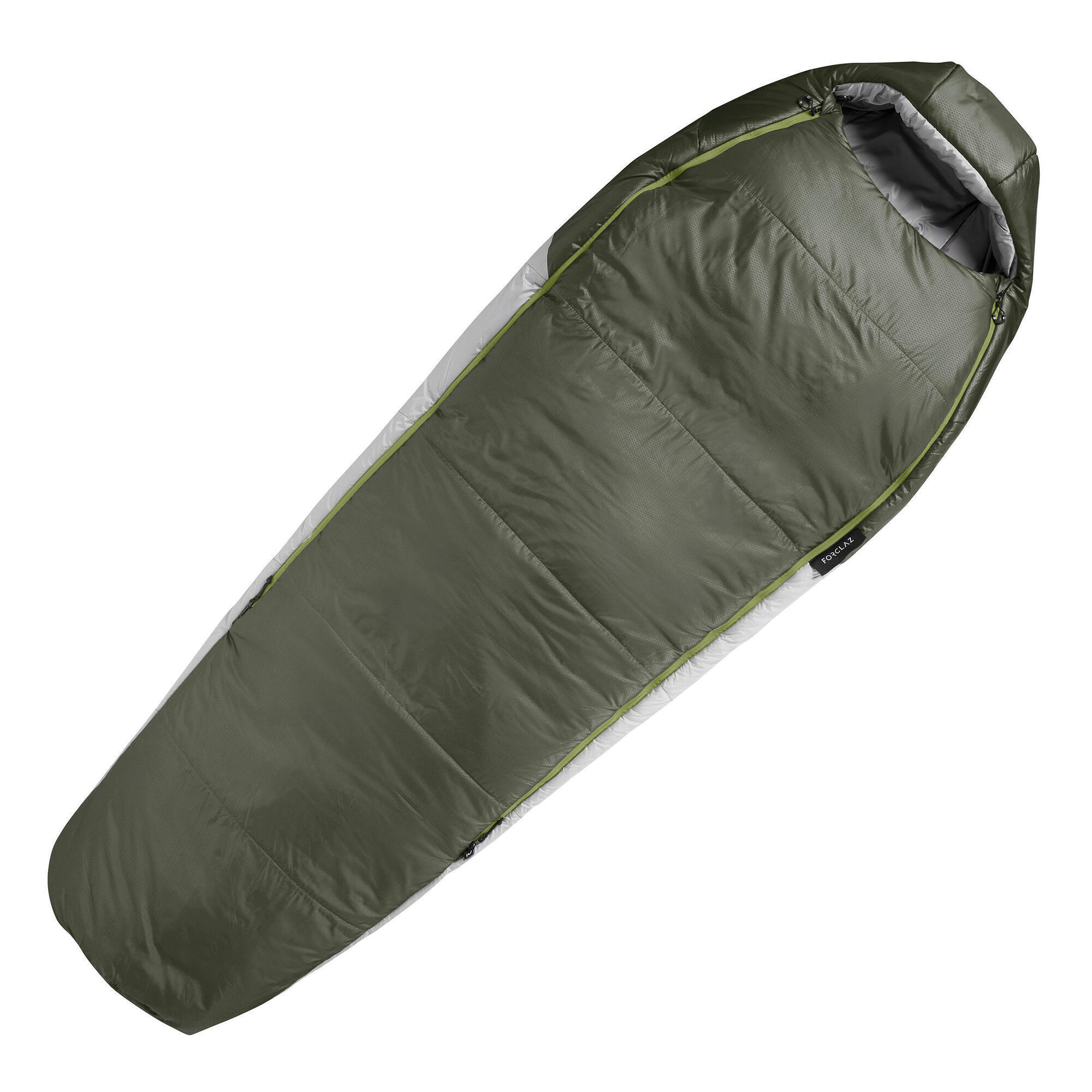Sac de dormit cu umplutură din vatelină trekking MT500 -5°C Kaki -5°C  Echipament pentru dormit