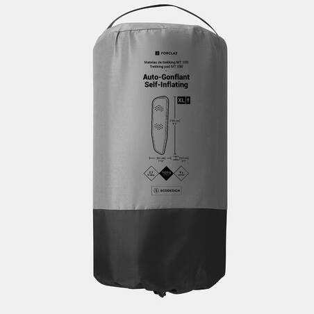 Self-inflating trekking mattress - TREK 500 XL grey