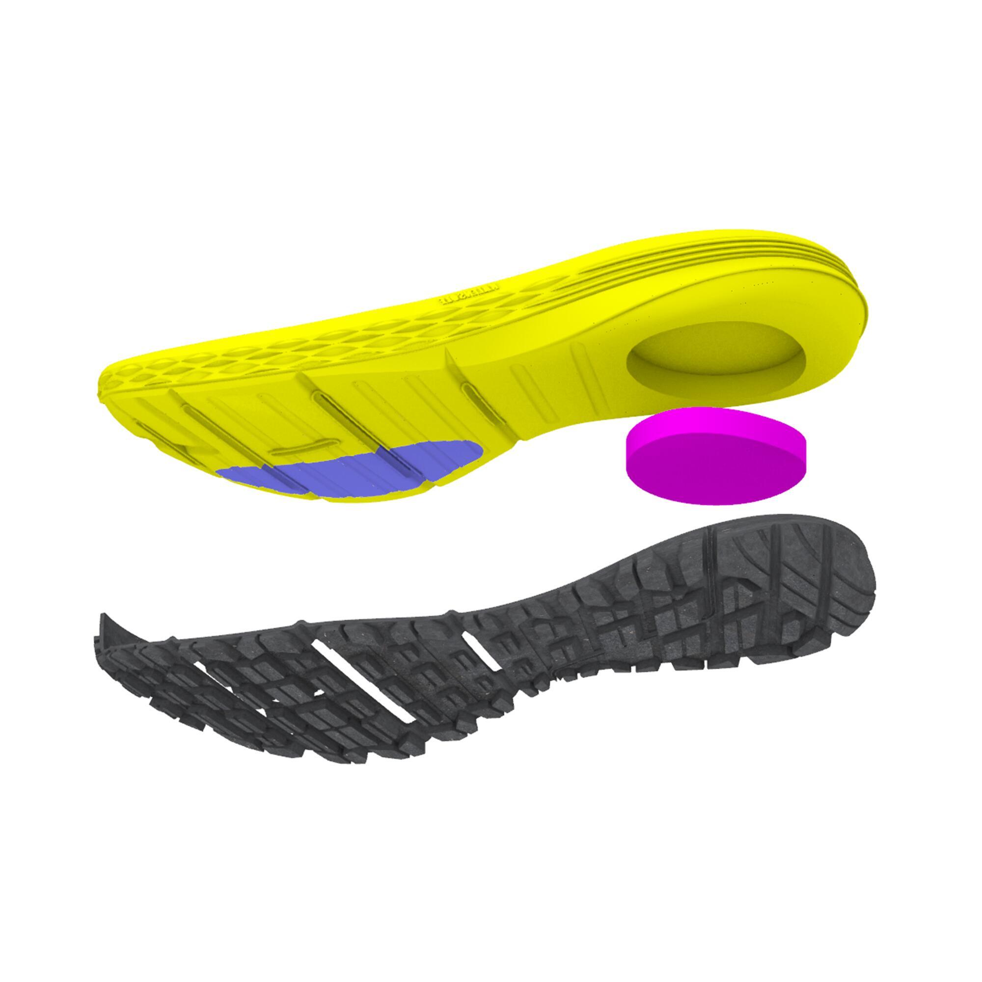 green trail running shoes