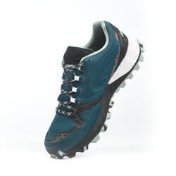 Chaussures de trail running pour homme MT 2 bleu et vert KIPRUN Decathlon