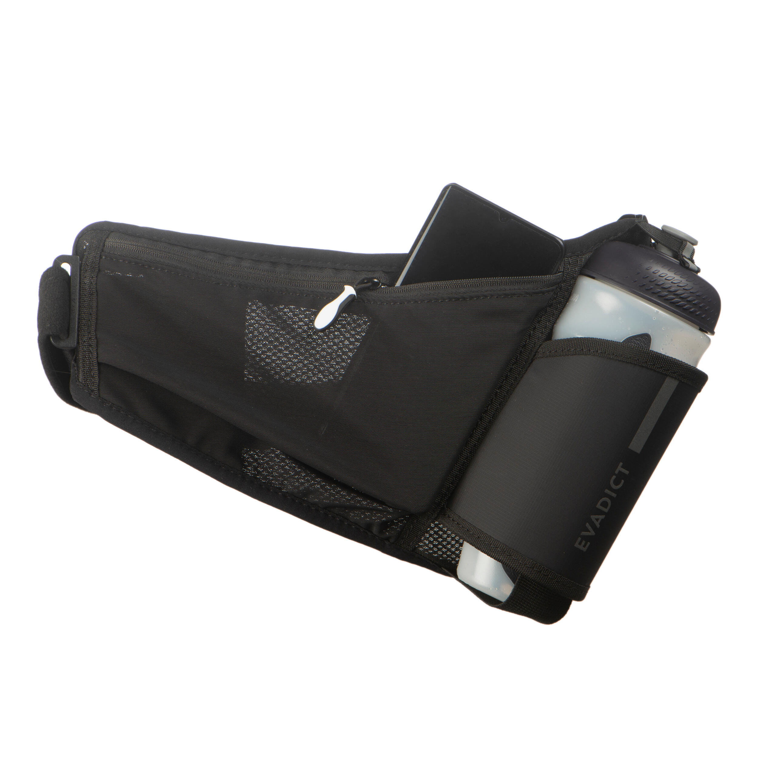 500 mL Bottle Holder Trail Running Belt - Black - KIPRUN