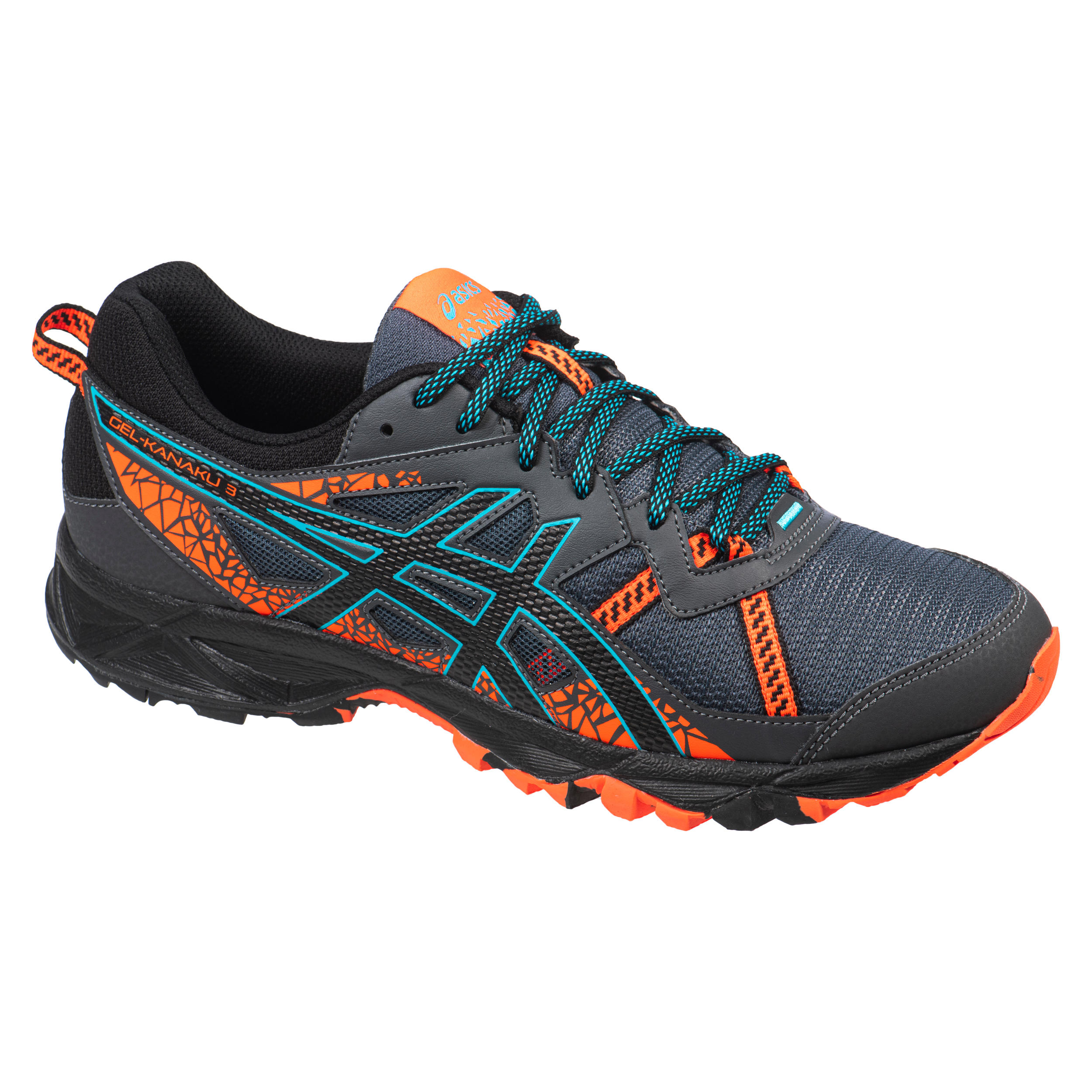 Men s Trail Running Shoe Asics Gel Kanaku 3 grey orange