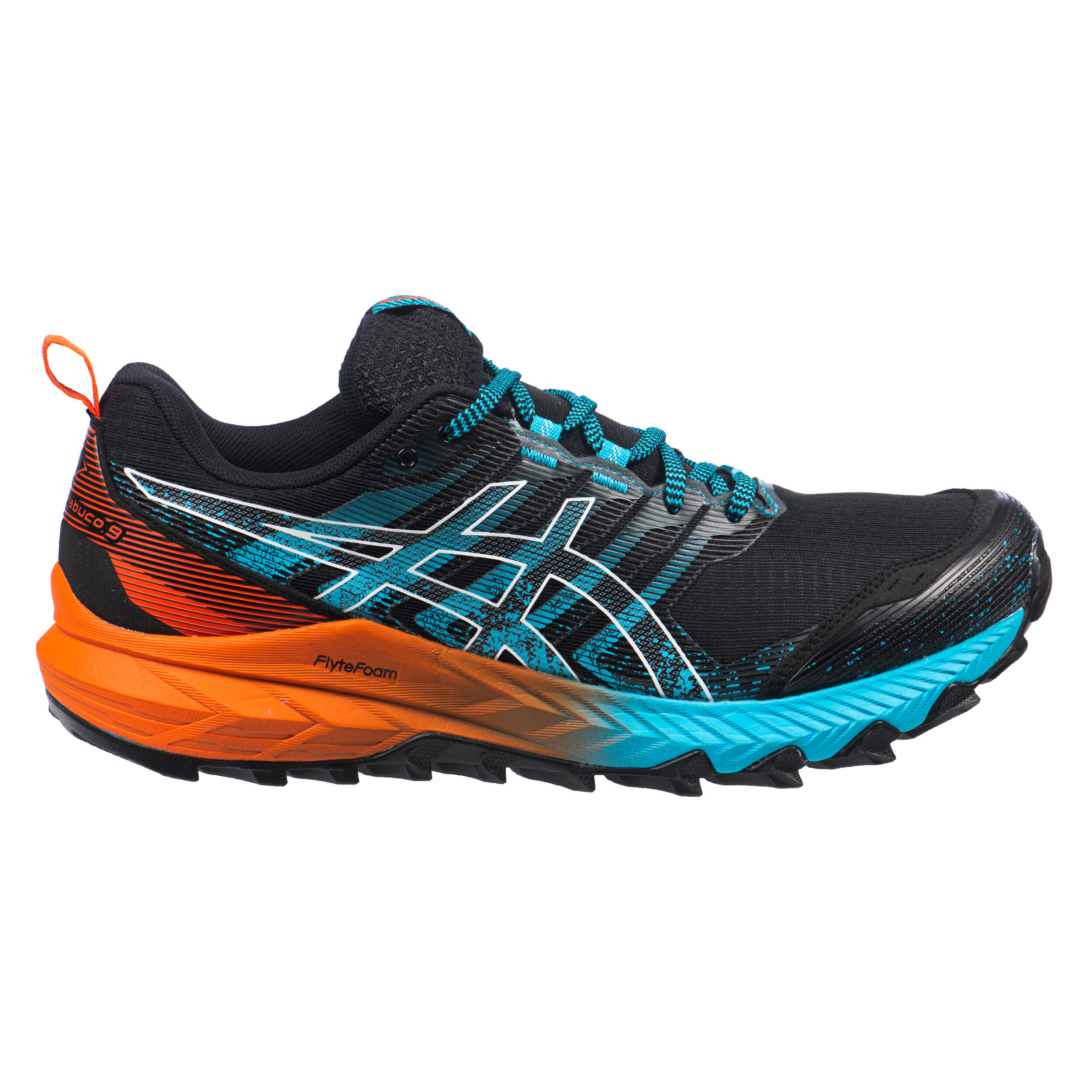 Bėgimo bekele bateliai „Asics Gel-Fujitrabuco™ 9“, juodi - Decathlon