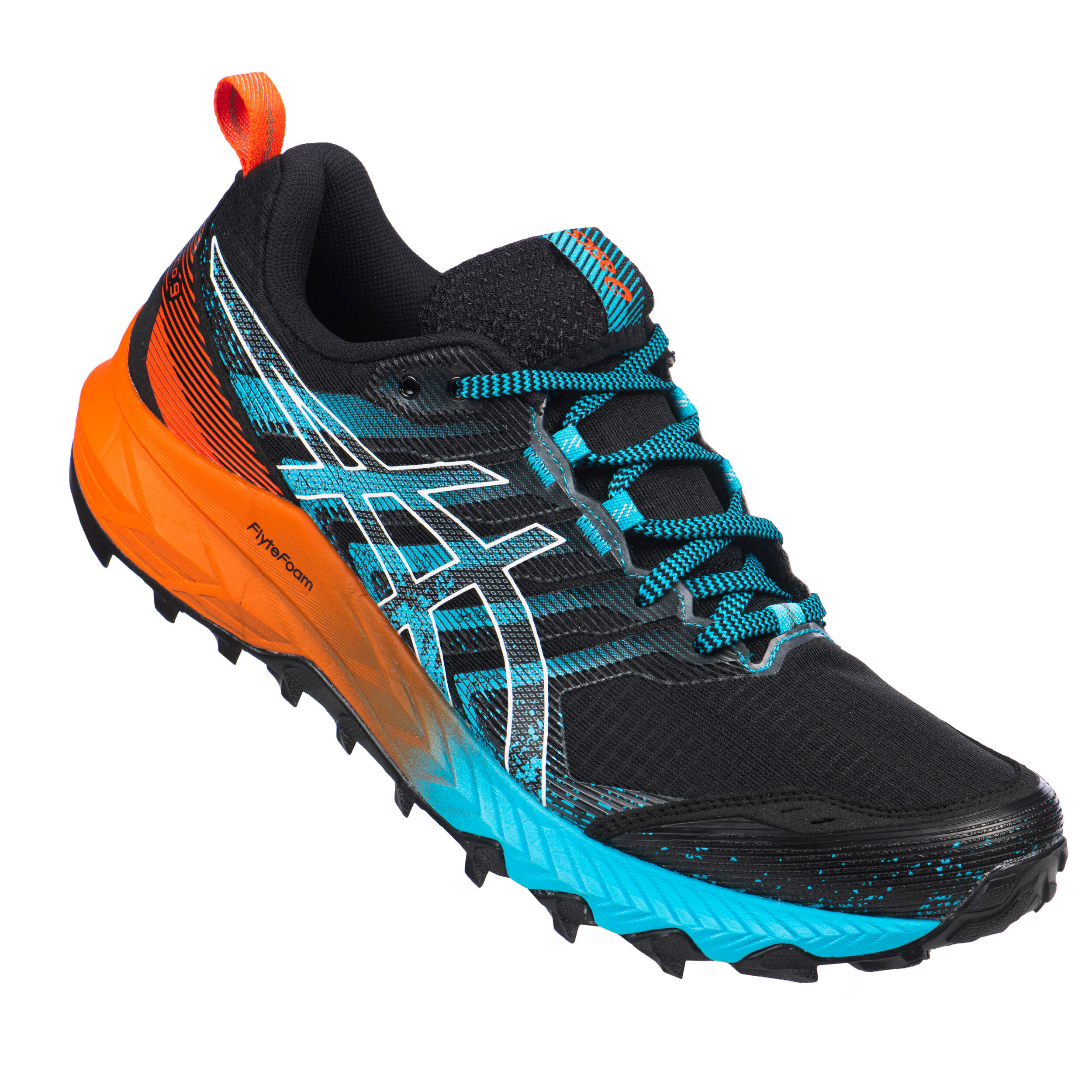 Bėgimo bekele bateliai „Asics Gel-Fujitrabuco™ 9“, juodi - Decathlon