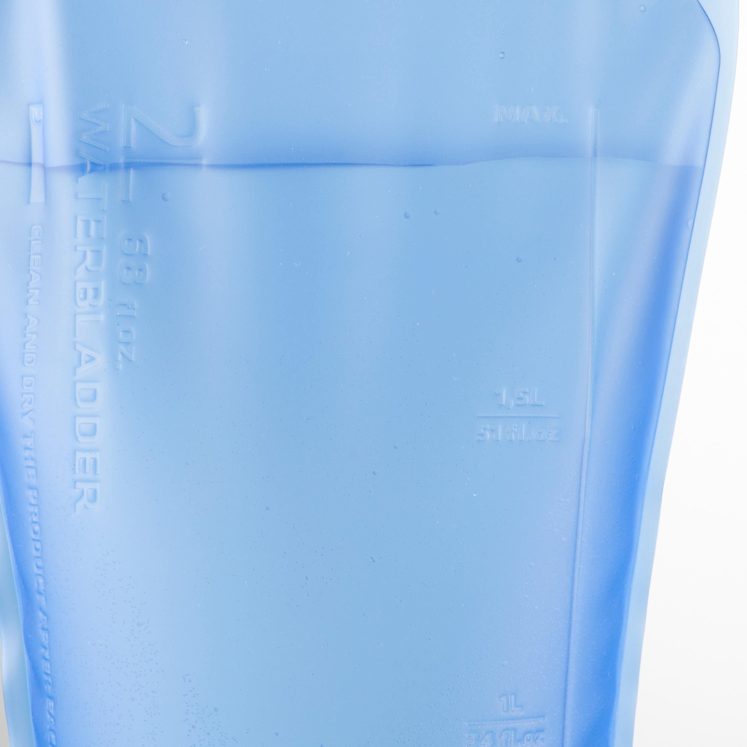 2L Transparent MTB Hydration Bladder - Blue 7/7