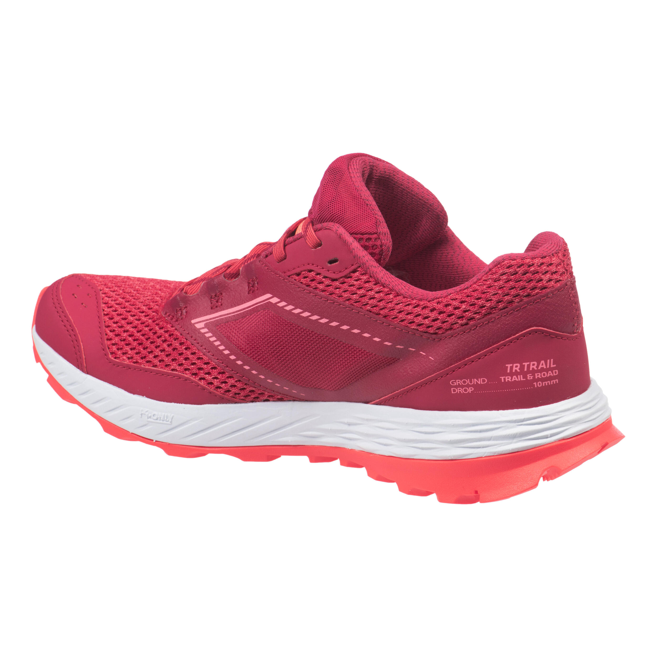 Chaussures de trail running pour femme TR rose Decathlon