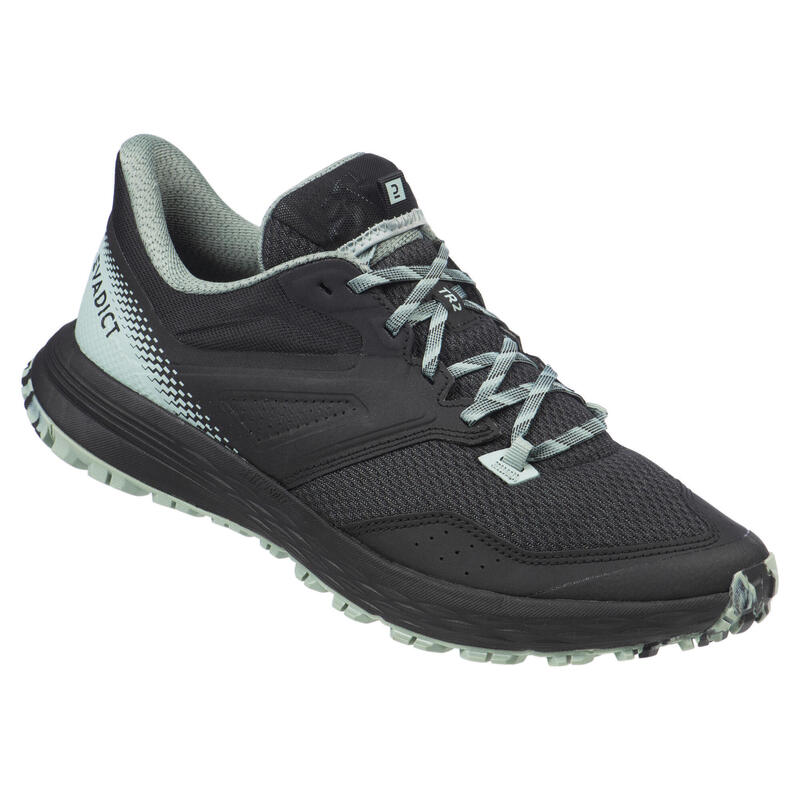 CALÇADO DE TRAIL RUNNING HOMEM TR2 PRETO/VERDE