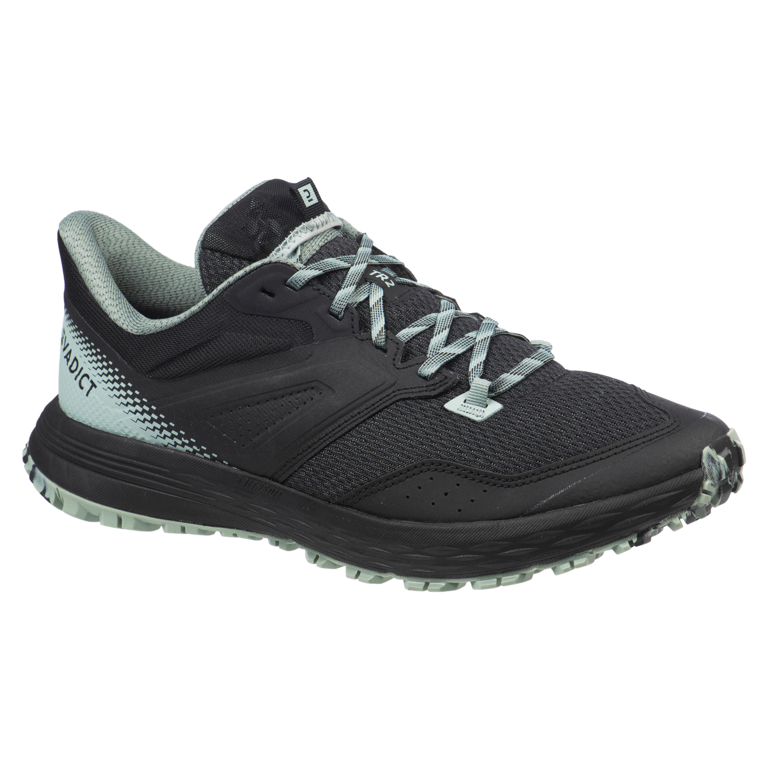 CHAUSSURES TRAIL RUNNING POUR HOMME TR2 NOIR VERT Decathlon Tunisie