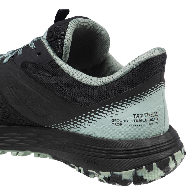 CHAUSSURES TRAIL RUNNING POUR HOMME TR2 NOIR VERT