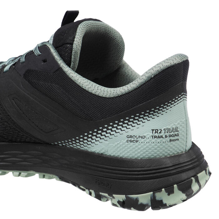 Evadict TR2 Men's Trail Running Shoes Black Mint
