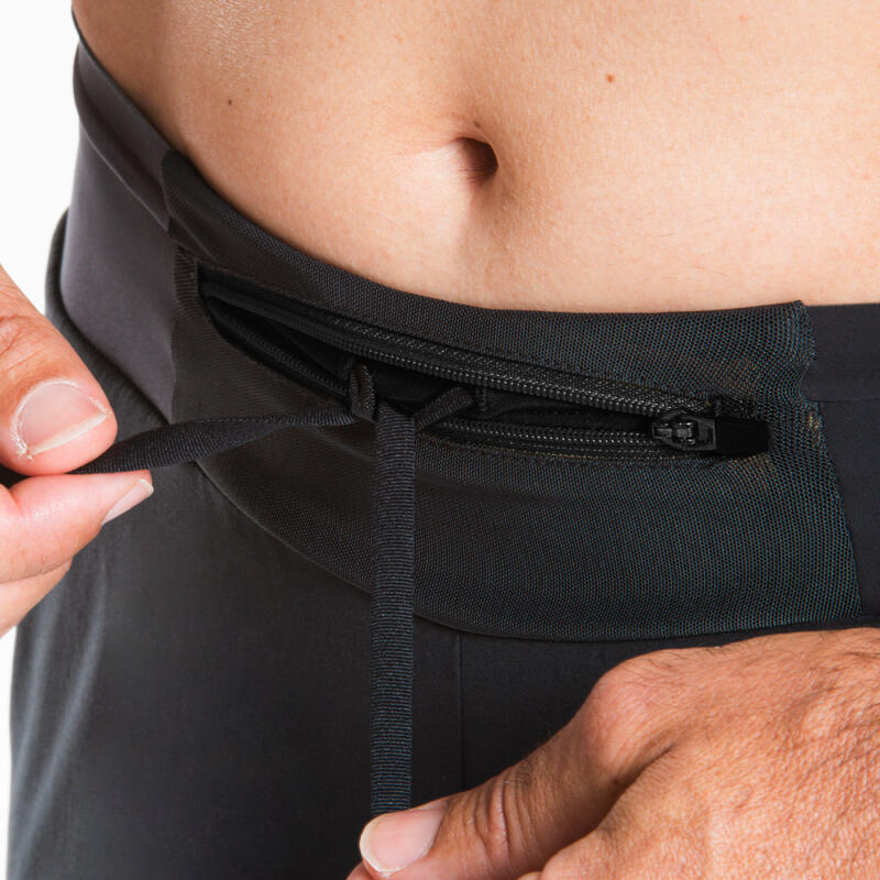 Lichte trailshort voor heren zwart