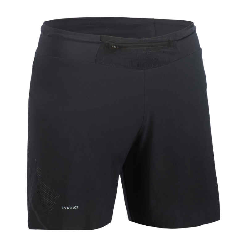 MEN'S LIGHTWEIGHT TRAIL-RUNNING SHORTS - BLACK