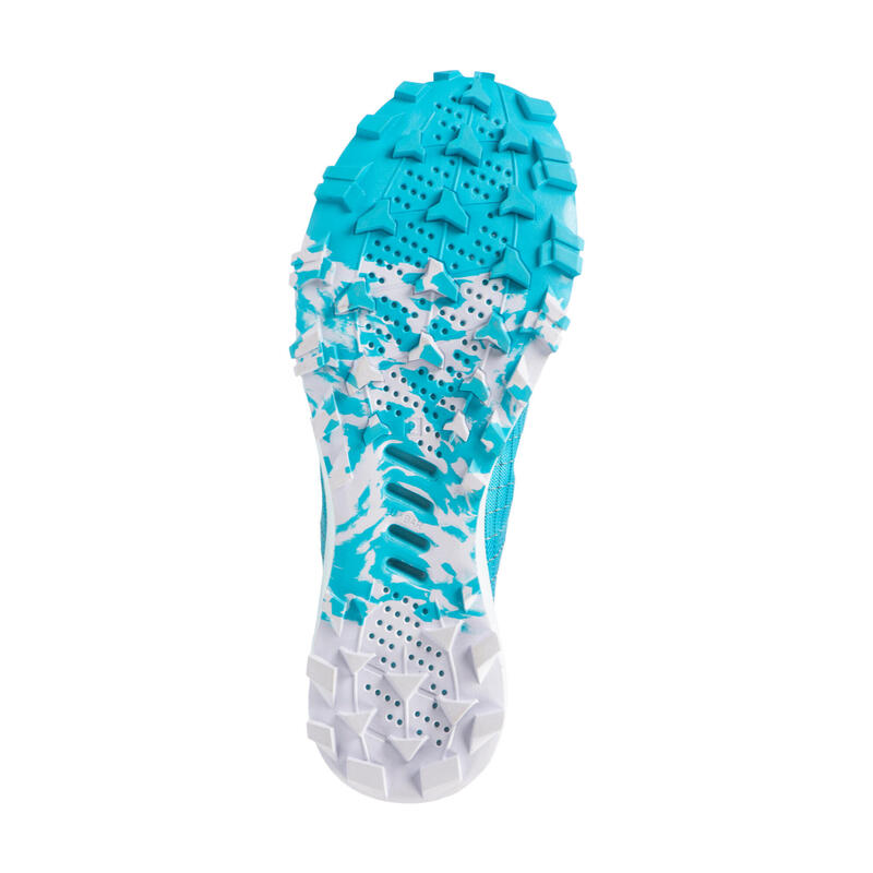 Race Light Women's Trail Running Shoes sky blue and white EVADICT