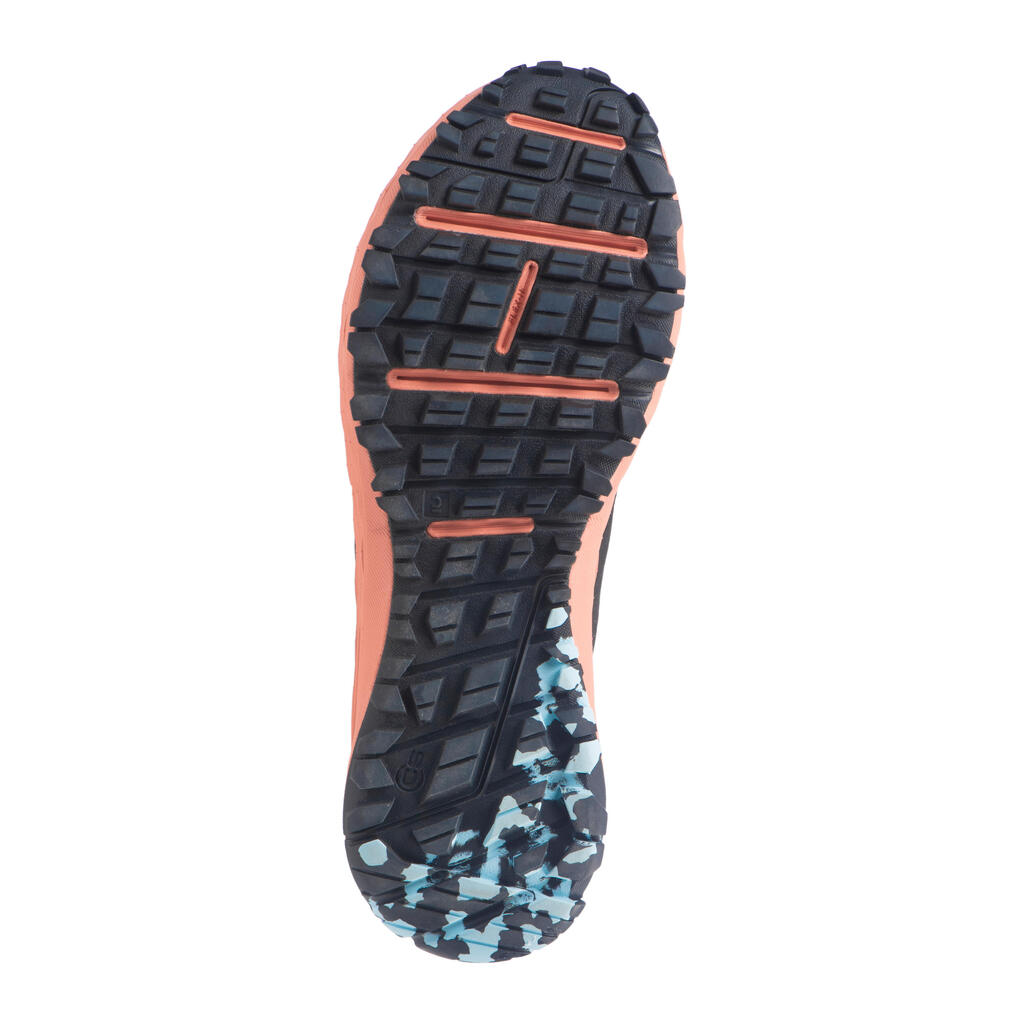 CHAUSSURES TRAIL RUNNING POUR FEMME TR2 gris carbone bouton de rose