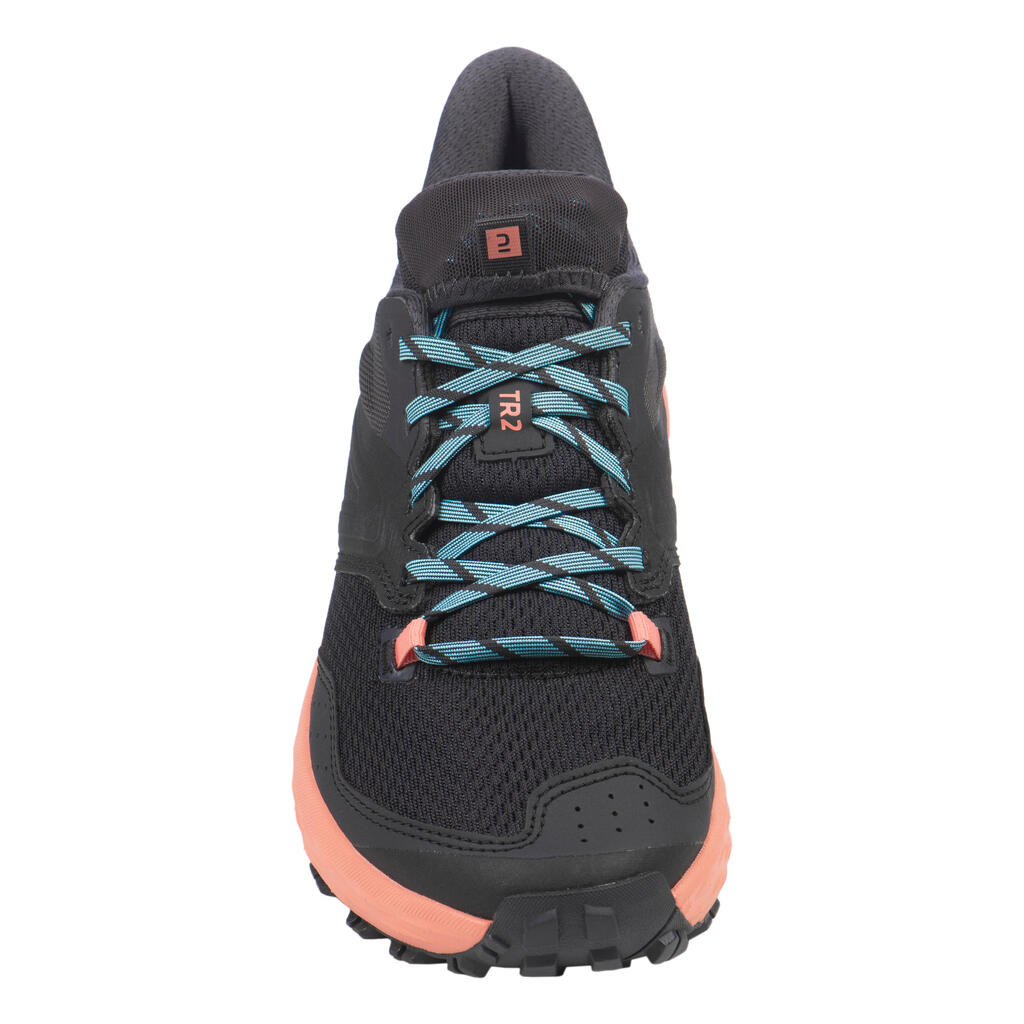 WOMEN's TRAIL RUNNING SHOES TR2 - carbon grey button/pink