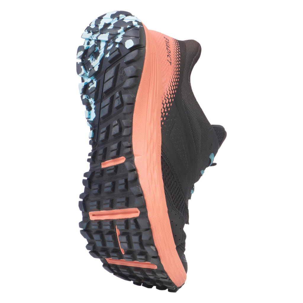 CHAUSSURES TRAIL RUNNING POUR FEMME TR2 gris carbone bouton de rose