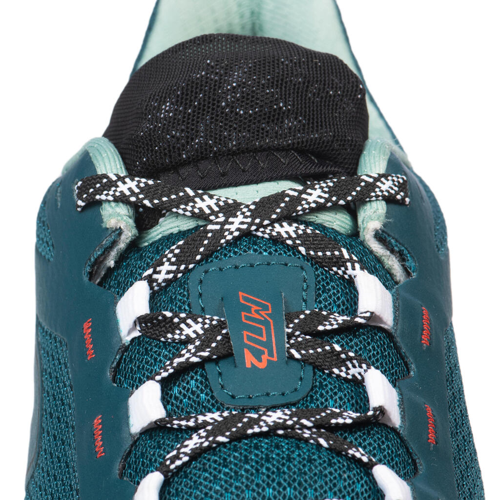 Vīriešu taku skriešanas apavi “MT2”, zili/zaļi