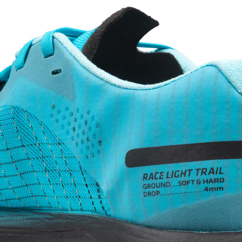 MEN'S TRAIL RUNNING SHOES - EVADICT RACE LIGHT - SKY BLUE AND BLACK