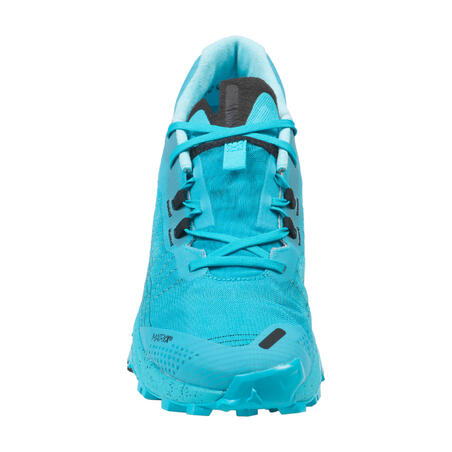 race light men s trail running shoes sky blue and black decathlon