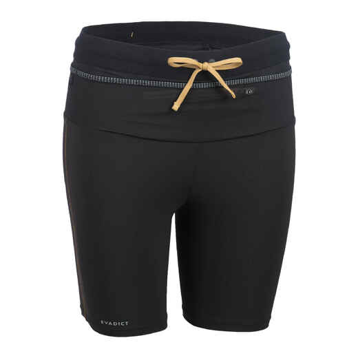 
      WOMEN'S TRAIL RUNNING EMBOSS TIGHT SHORTS - BLACK/BRONZE
  