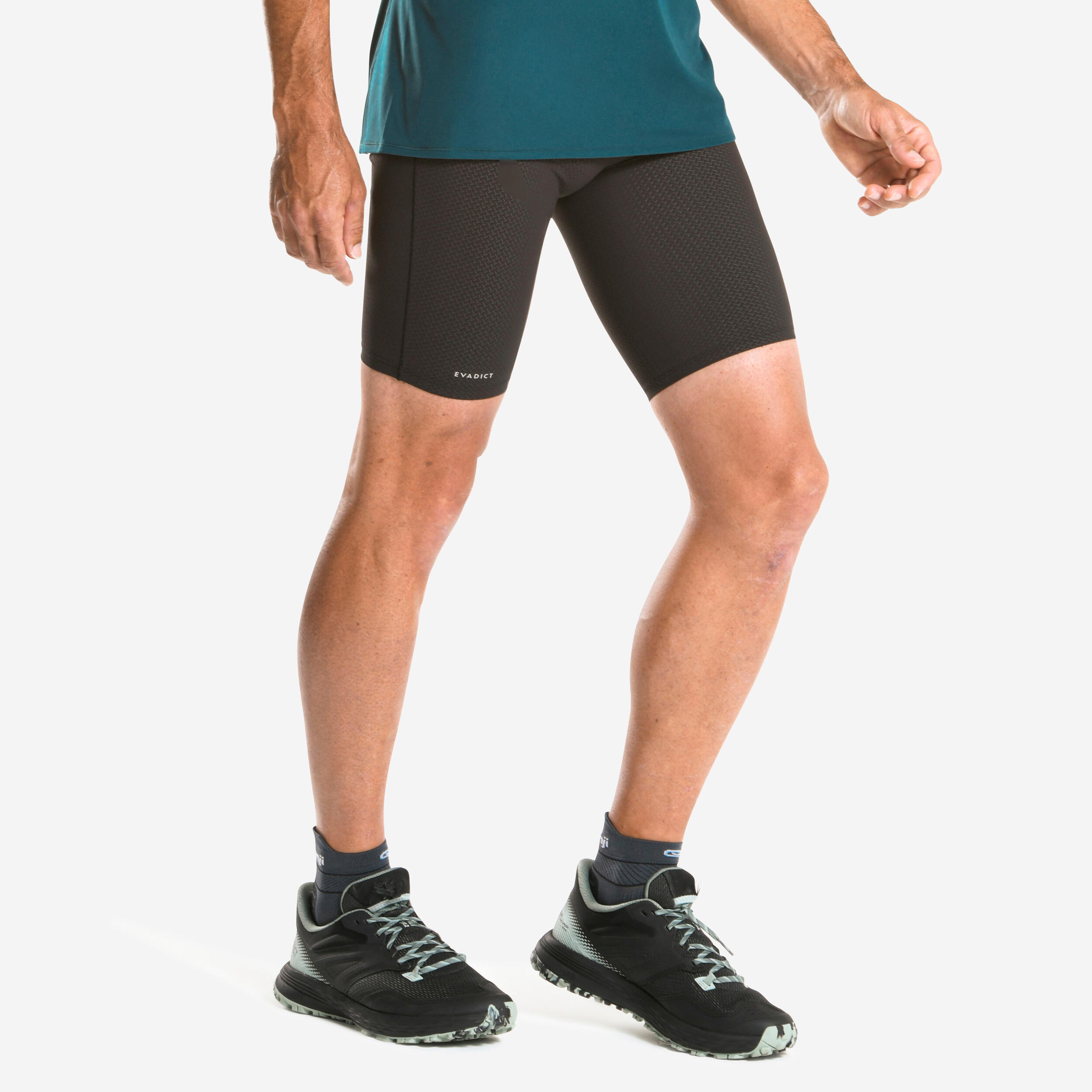Decathlon Men's Performance Running Compression Tights - Black KIPRUN   Reference: 8396347, Sports Equipment, Other Sports Equipment and Supplies  on Carousell