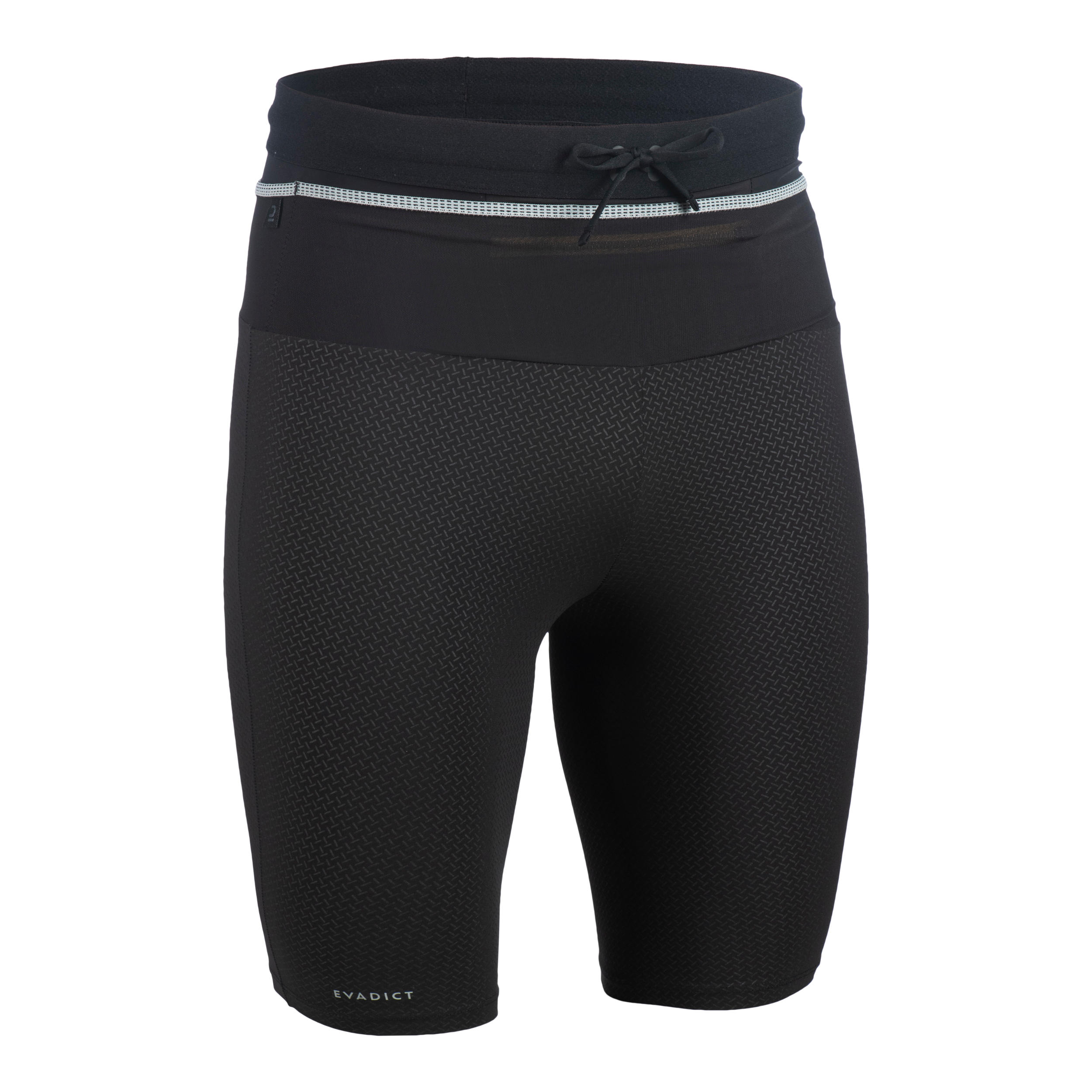 MEN S TRAIL RUNNING SHORTS EVADICT TIGHT EMBOSS BLACK Decathlon