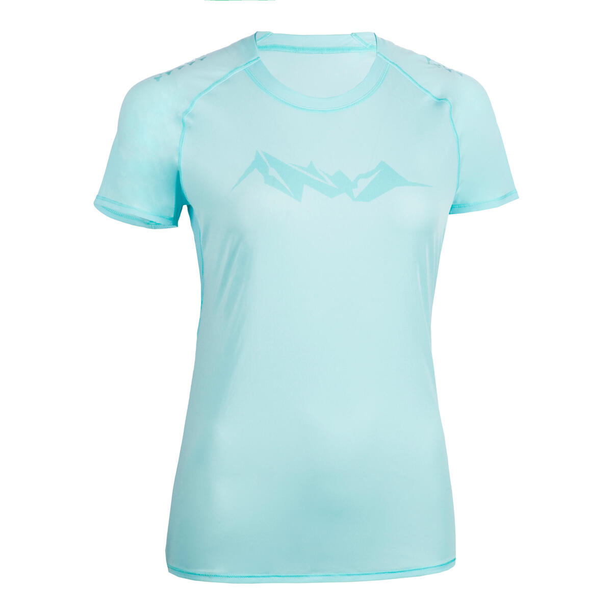 T-SHIRT DE TRAIL RUNNING MANCHES COURTES GRAPH FEMME BLEU