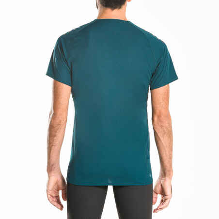 Men's Trail Running Short-Sleeved T-shirt - aqua