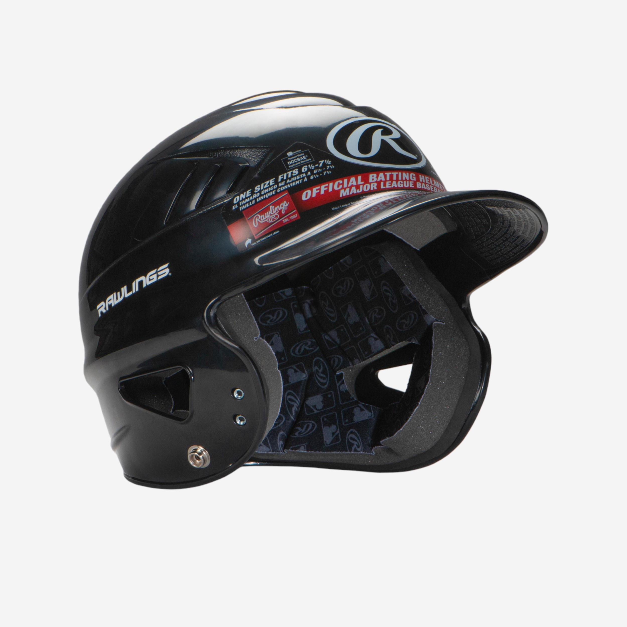 Casque de batteur de baseball/softball homme - rawlings rcfh noir - Baseball - RAWLINGS- Clubs - Entreprises - Collectivités - Associations