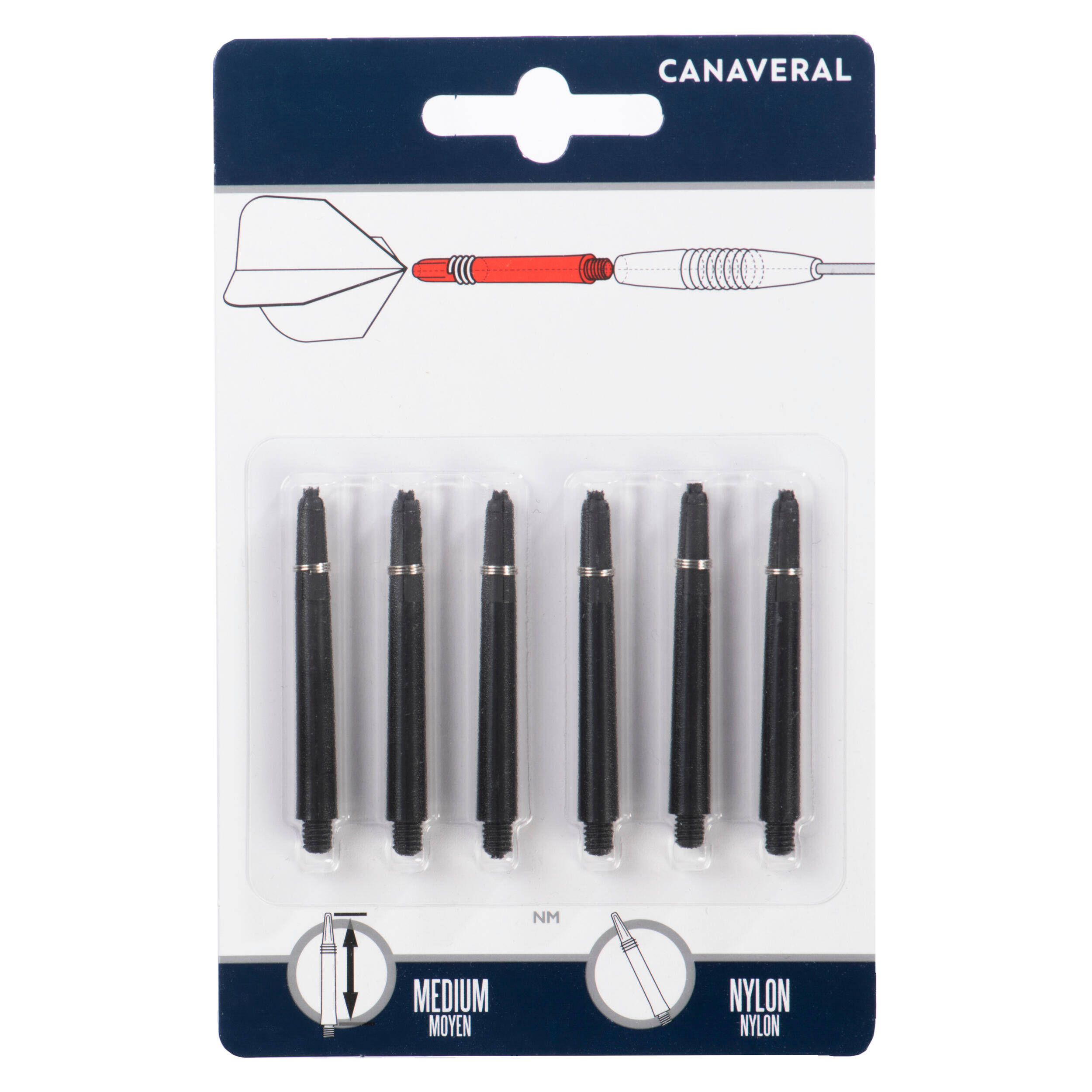 Medium Nylon Shafts x 3 Twin-Pack -  2