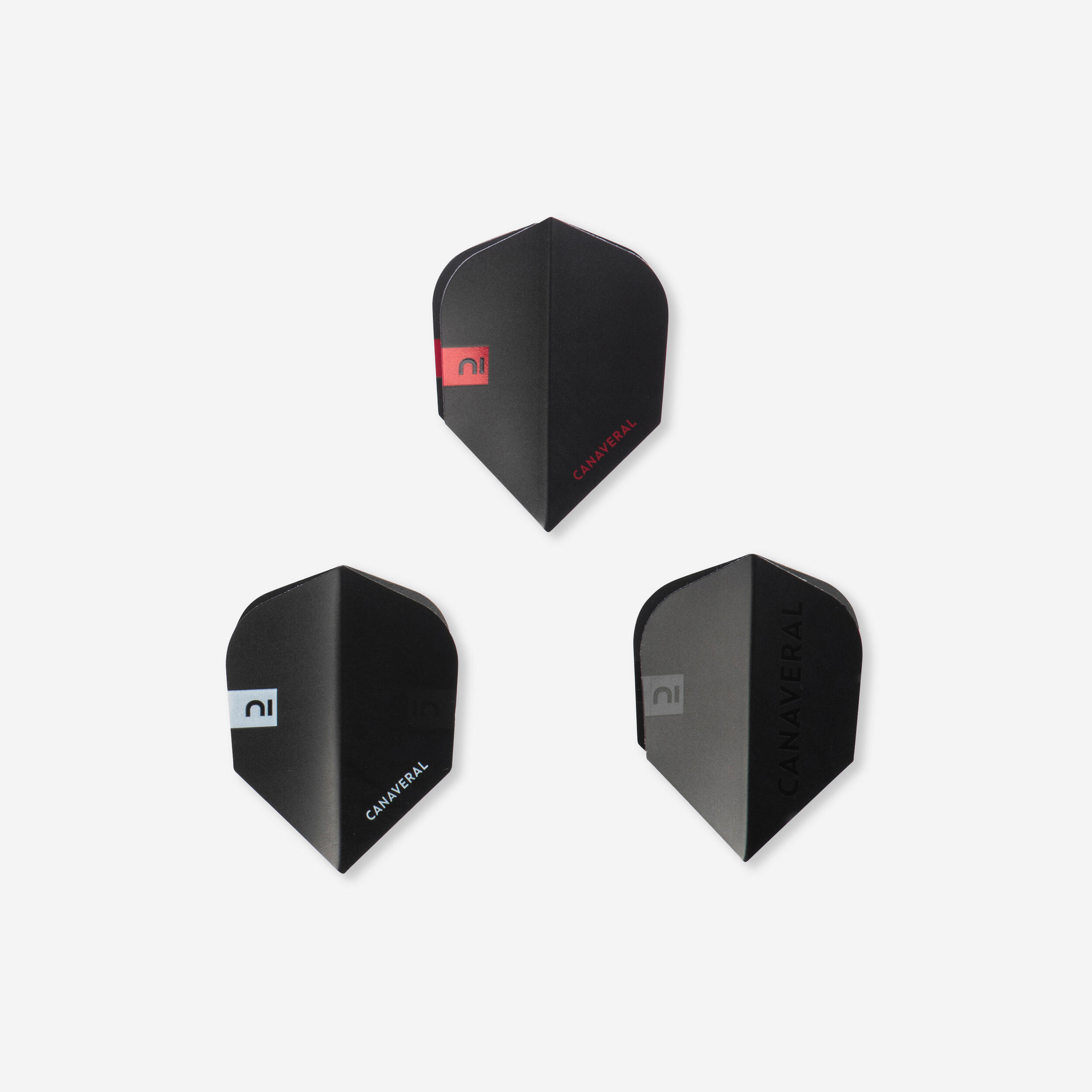 Flights x 3 Black Tri-Pack 1/6