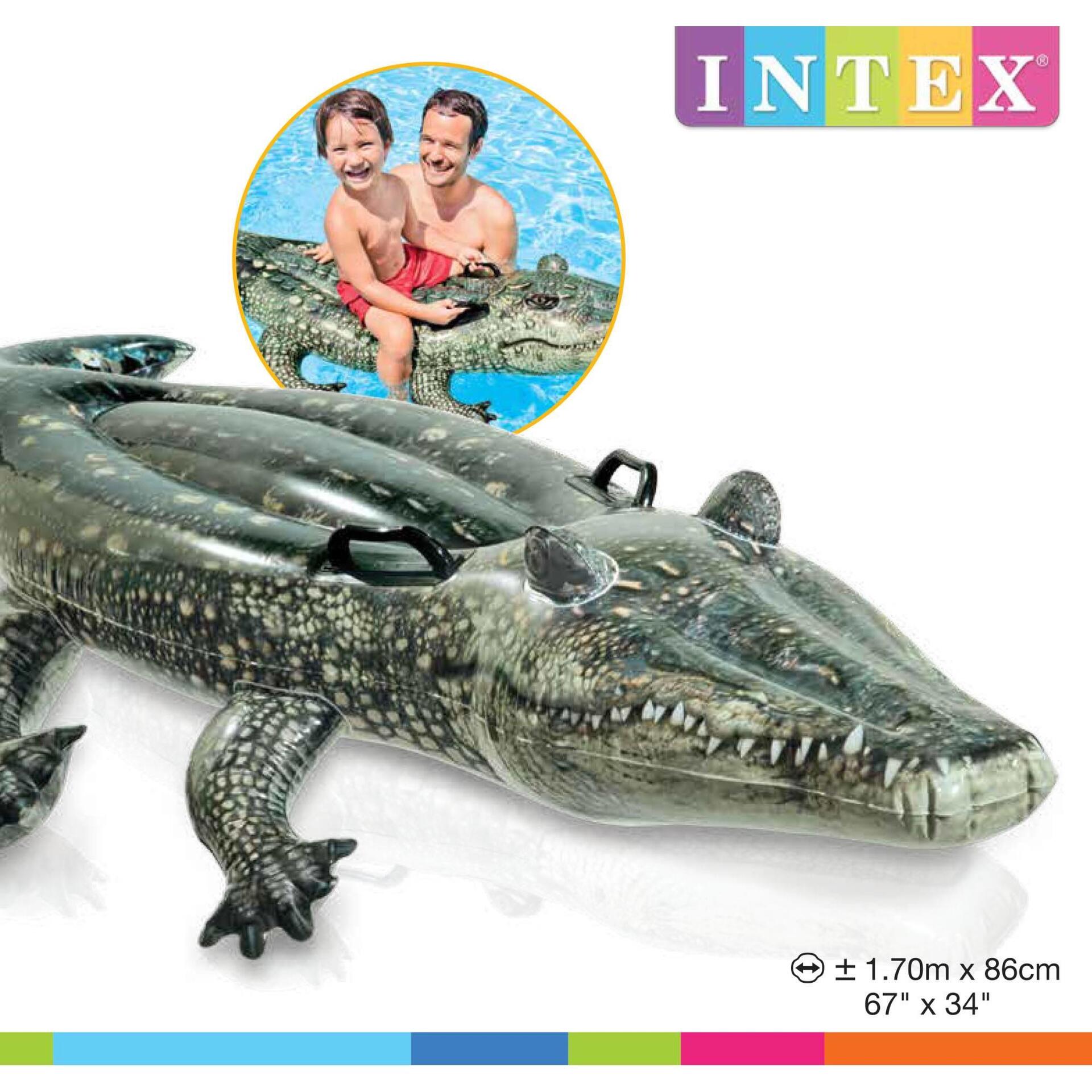 Giant Gator Crocodile Inflatable Intex Giant Gator Ride Inflatable