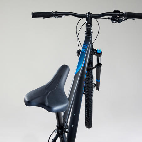 VÉLO VTT RANDONNEE ST 120 NOIR BLEU 27,5"