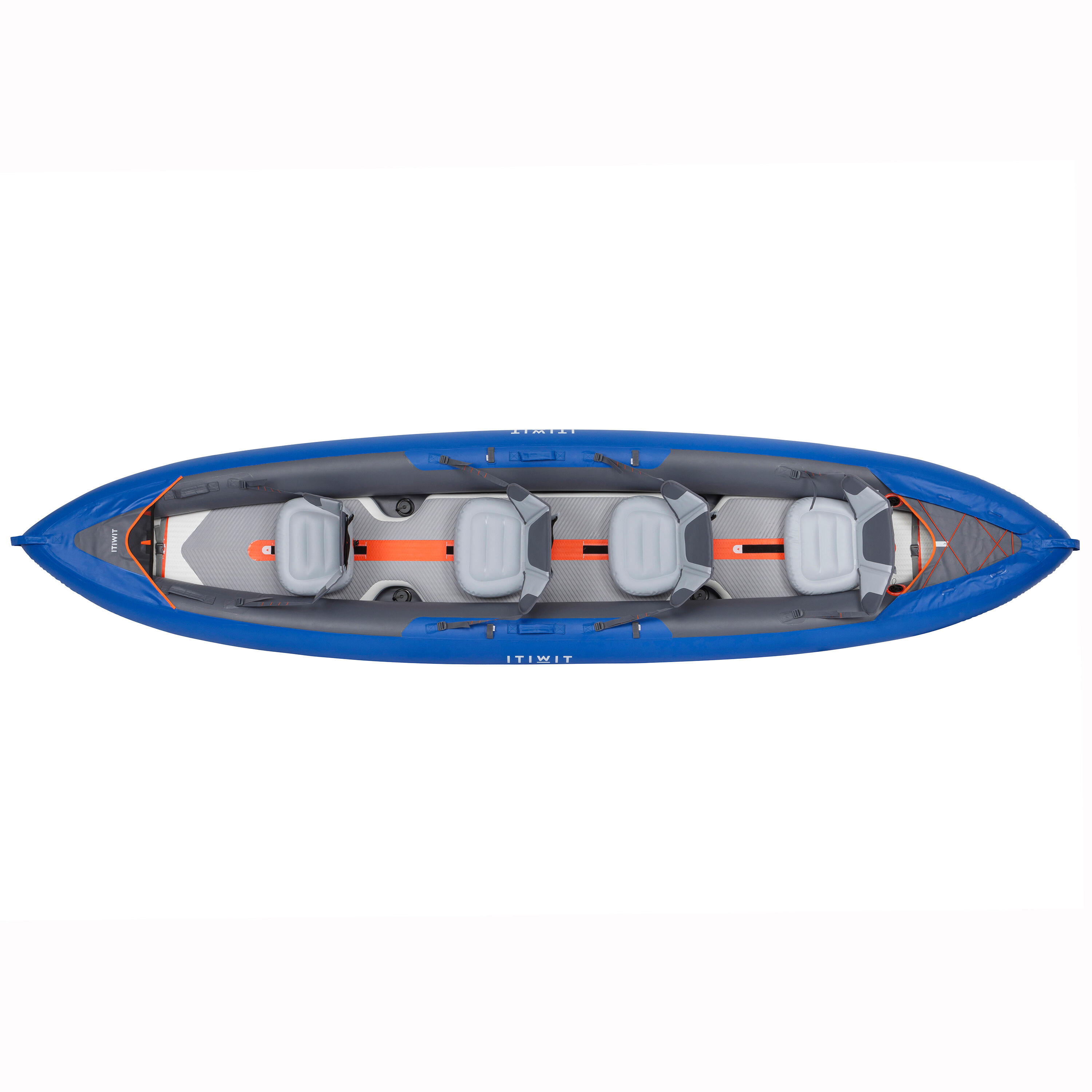 4-seat Inflatable Kayak - KTI X100+ Blue - ITIWIT