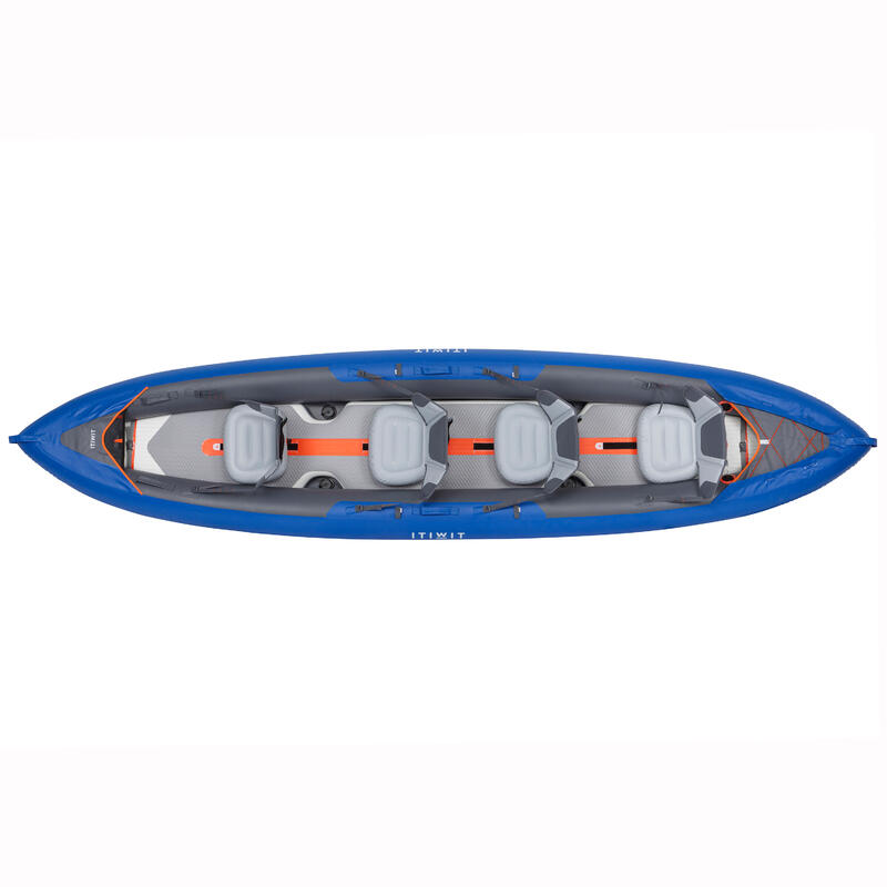 INFLATABLE 4PERSON TOURING KAYAK X100+ HIGHPRESSURE DROPSTITCH FLOOR
