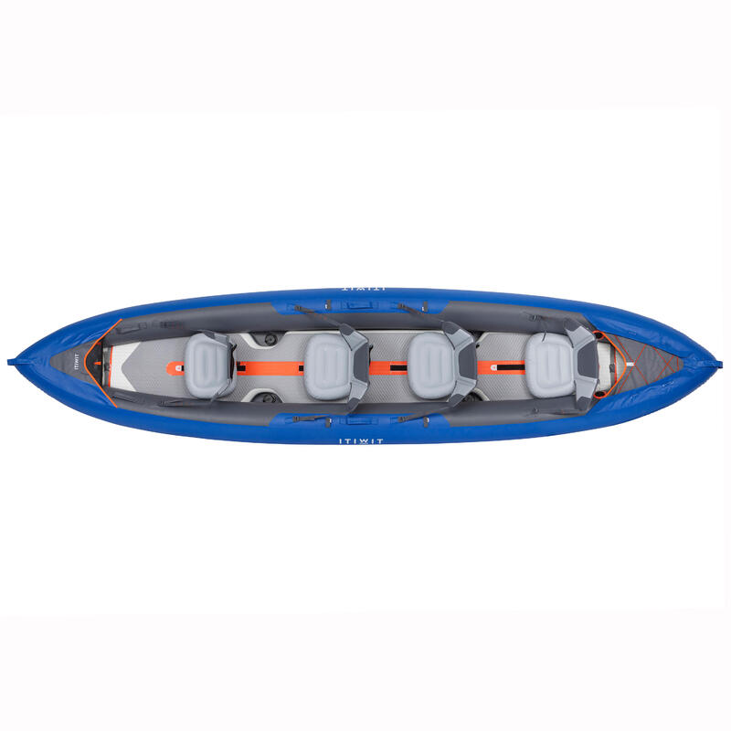 Kayak Canoa Hinchable Travesía X100+ 4 Plazas