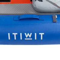 Canoa Fondo Drop Stitch Inflable Alta Presión 4 Puestos Kayak Travesía X100+ 