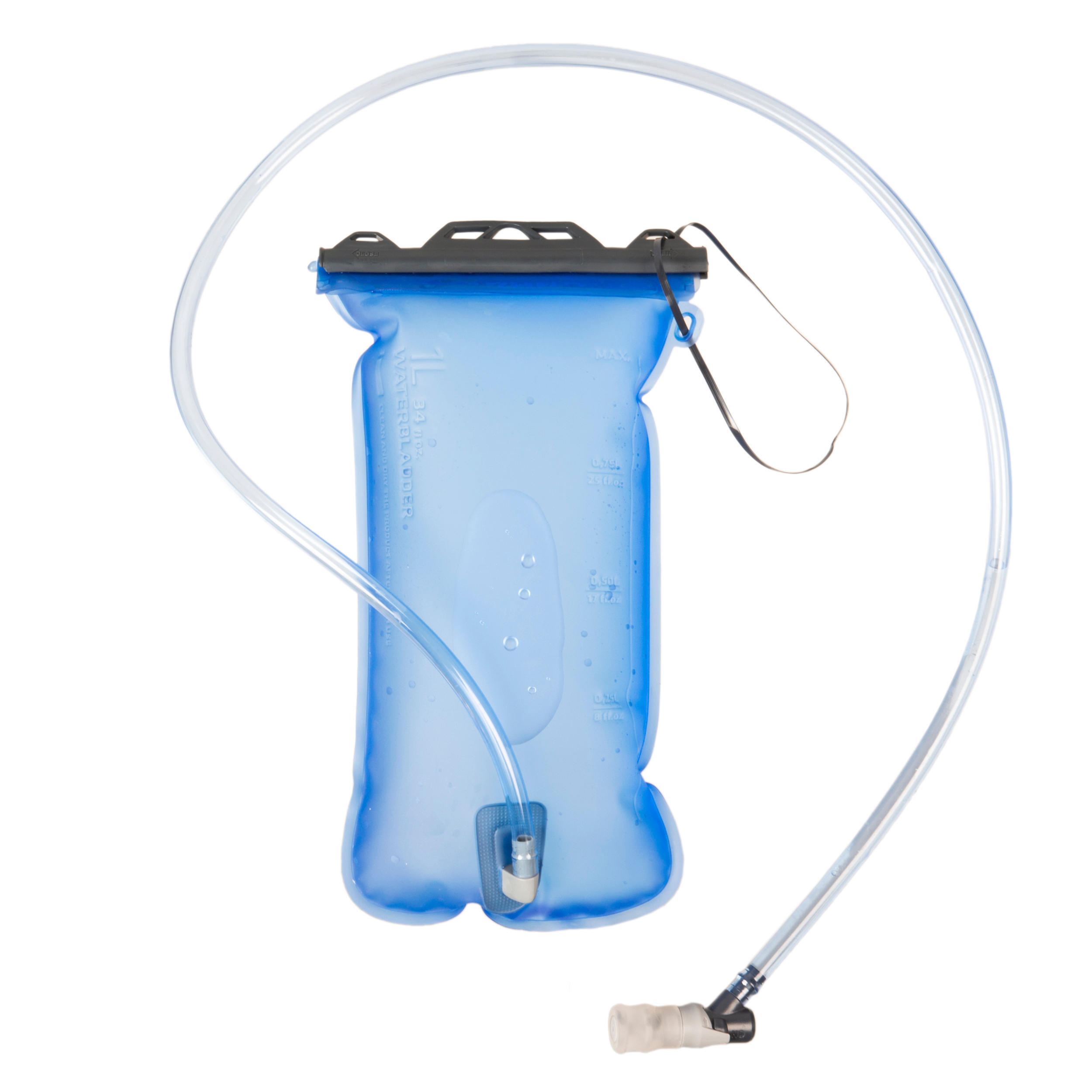 1L Hydration Bladder - Blue/Clear 1/7