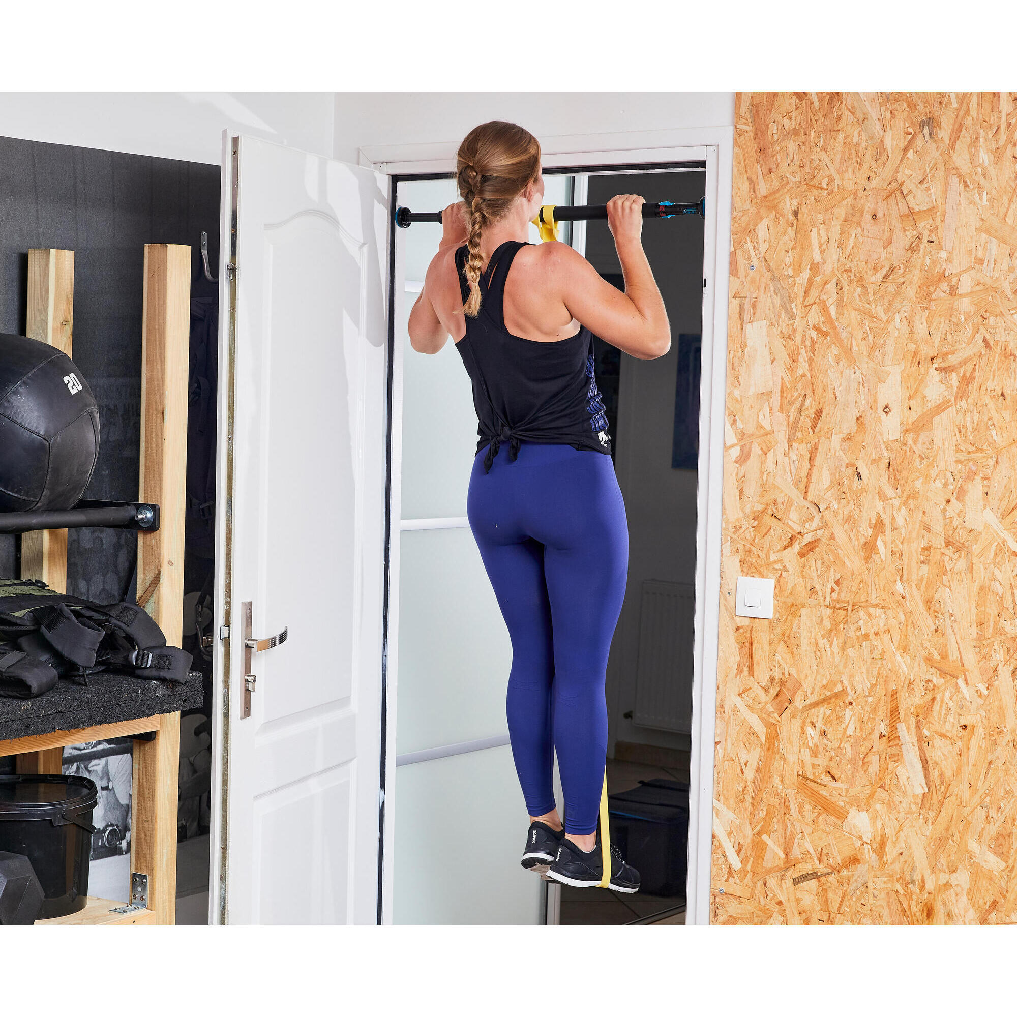 Barre de traction verrouillable musculation 100cm Pull up bar lock CORENGTH Decathlon