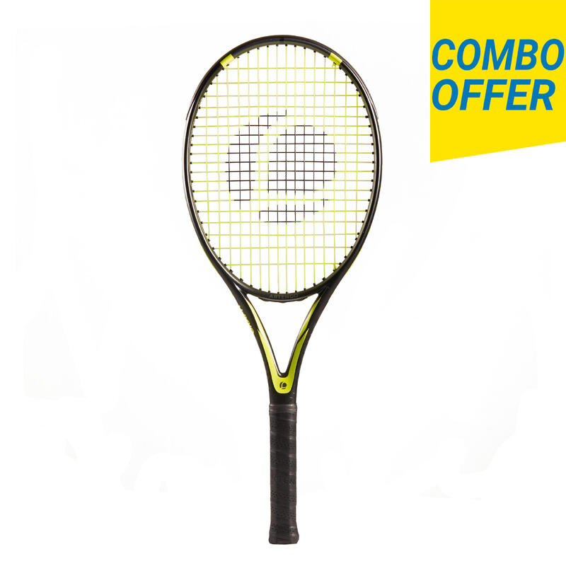 Racchetta tennis adulto TR 160 GRAPH nera